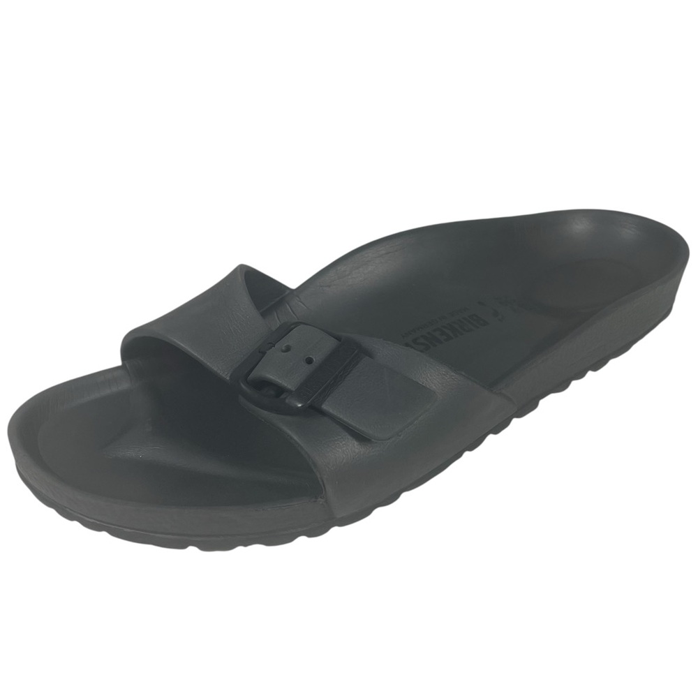 Birkenstock Madrid EVA Slide Sandals Womens 39 8 Narrow N Grey Shoes Buckle